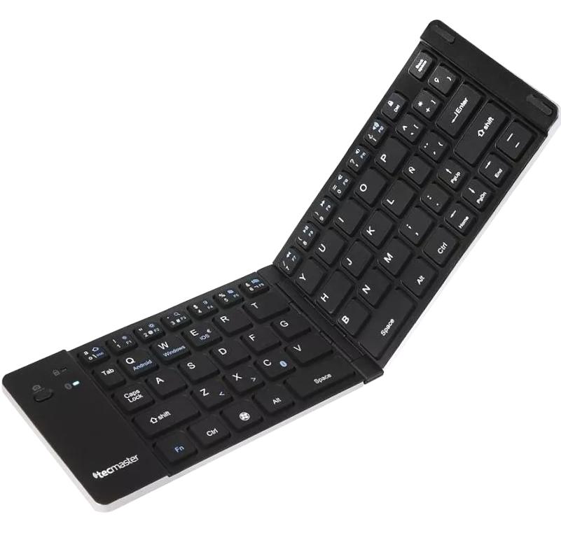 Comprar Teclado Bluetooth plegable, teclado portátil para Ipad, miniteclado  multiusos recargable con panel táctil para Windows Mac