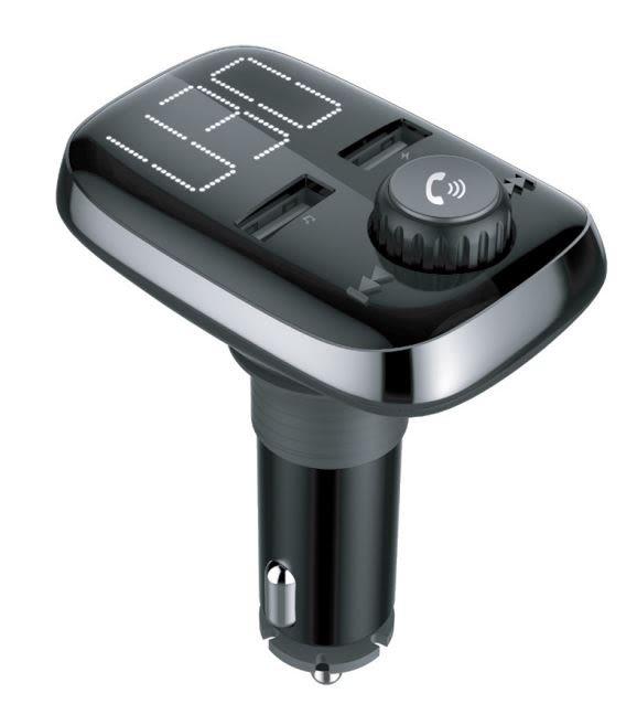Transmisor Bluetooth a FM P3 con 2 USB y 1 Tipo C con LED RG