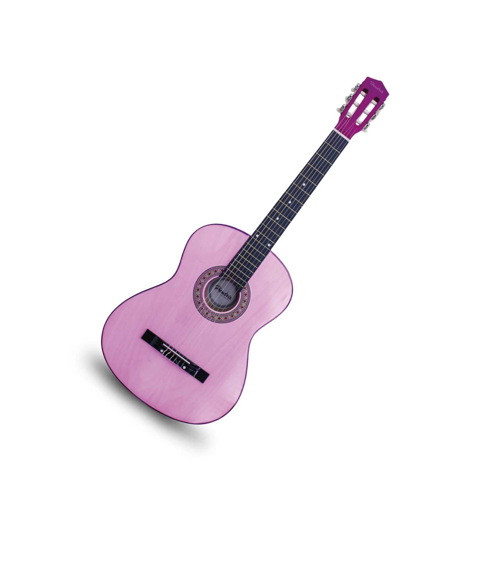 Guitarra Rosada Clásica de 36" Con Funda Protectora HX0024