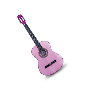 Guitarra Rosada Clásica de 36" Con Funda Protectora HX0024