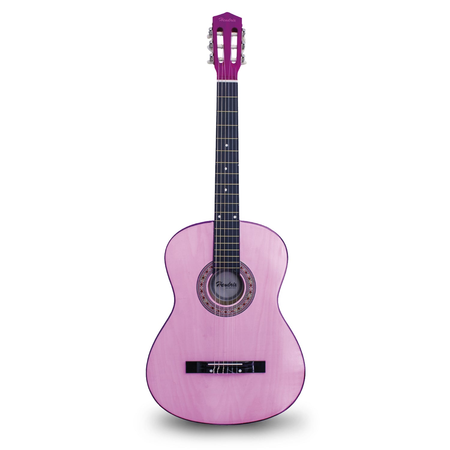 Guitarra Rosada Clásica de 36" Con Funda Protectora HX0024