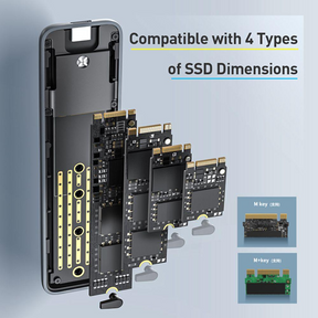 Cofre Profesional Discos NVMe / M.2 SSD USB Type-C Baseus