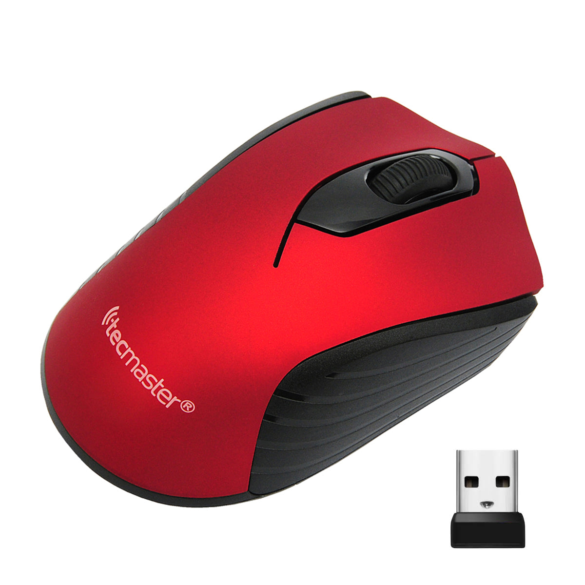 Mini Mouse Inalámbrico 2.4 G Nano Receptor USB 100503 Rojo