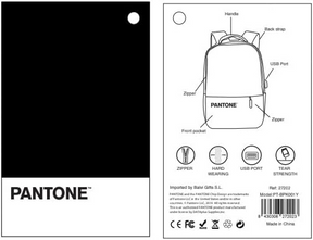 Mochila Turquesa Pantone de Notebooks 16” + Cable Carga USB