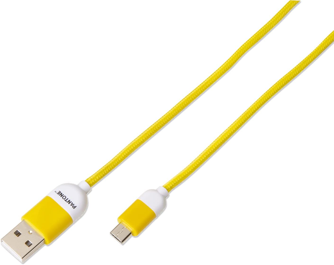 Cable De Datos Micro USB 1 MT Pantone High Speed Amarillo