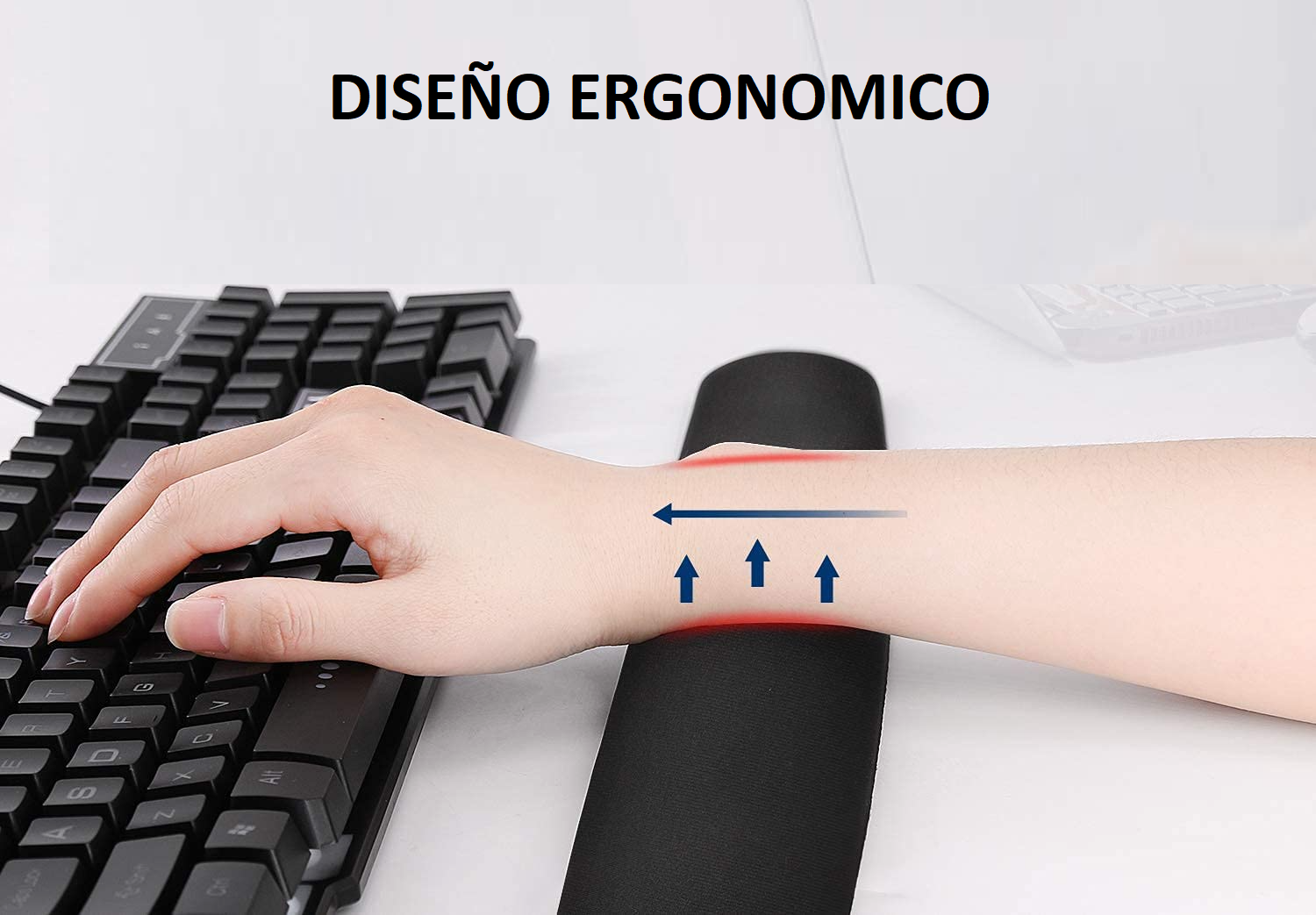 Apoya Muñecas Para Teclado Ultra Ergonómico Wrist Rest 00250