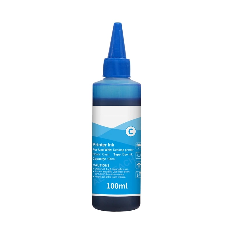 Tinta para Recargar Impresoras 100ML Cyan Premium Quality