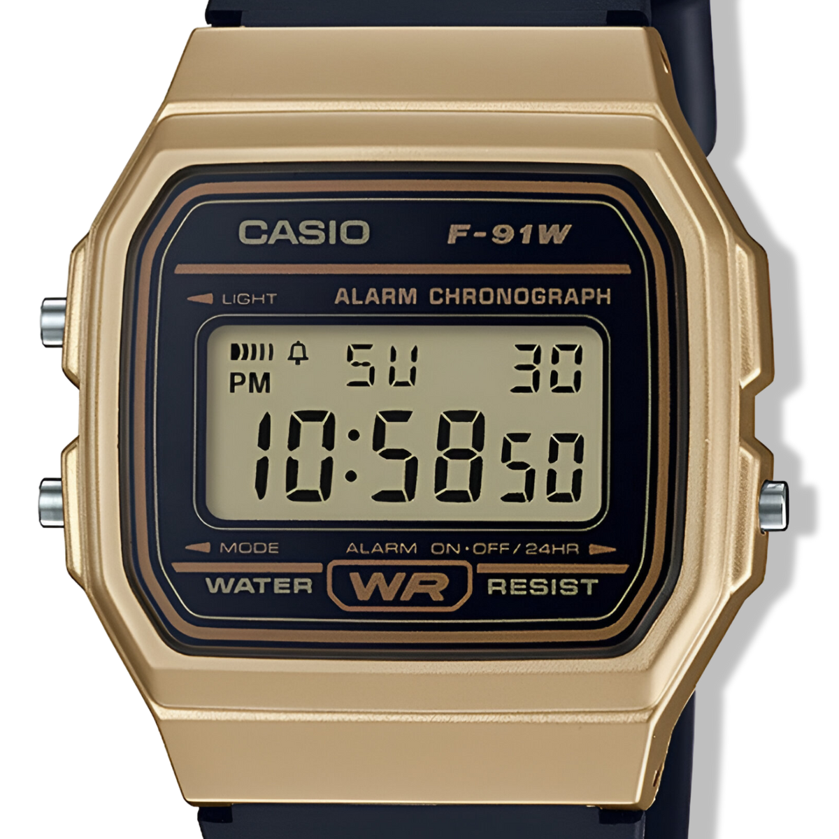 Reloj Casio Gold Black Digital Unisex F-91Wm-9Adf