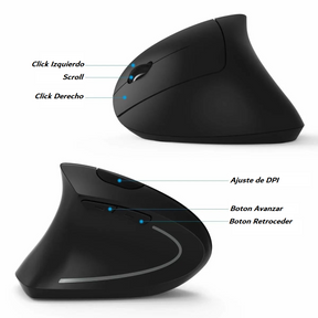 Mouse Gamer Vertical Inalámbrico Ergonómico Bluetooth RX0053