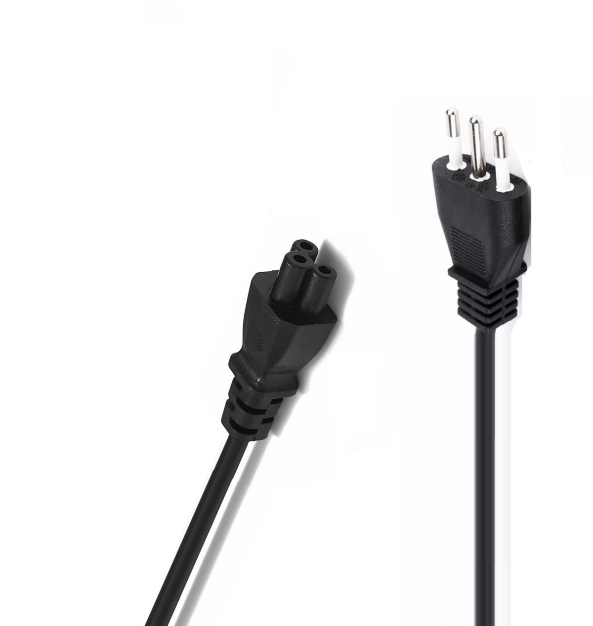 Cable de Poder Tipo Trébol 1.8 MT Reforzado 220V / 3 PIN