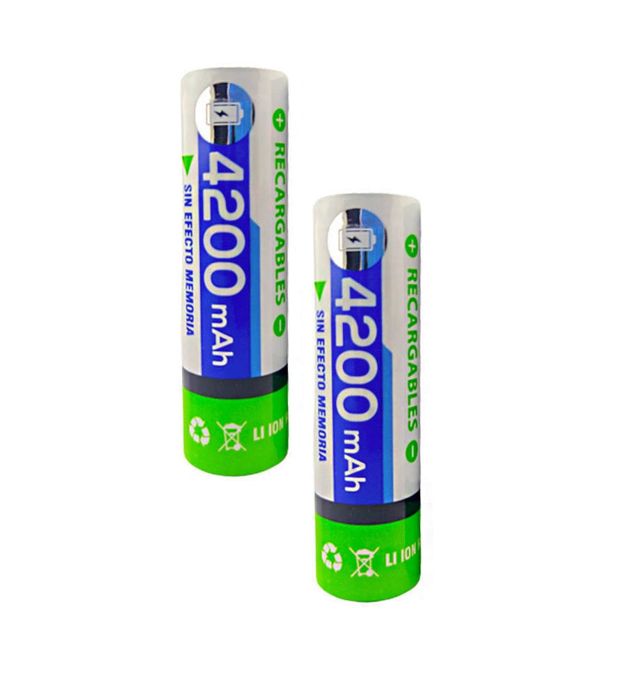 Pack de Pilas Recargables 18650 de Litio 4200MAH High Power