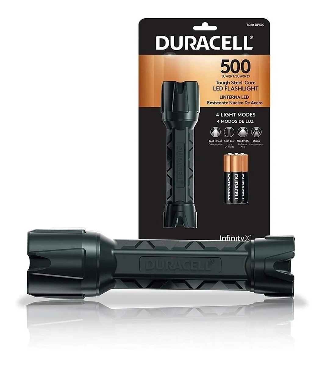 Linterna Duracell P-Steel Infinity X1 De 500 Lumenes Led Ipx4