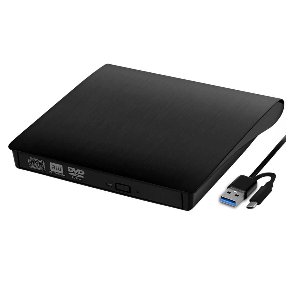 Grabador y Lector Externo de CD/DVD Dual USB / USB-C RD12X