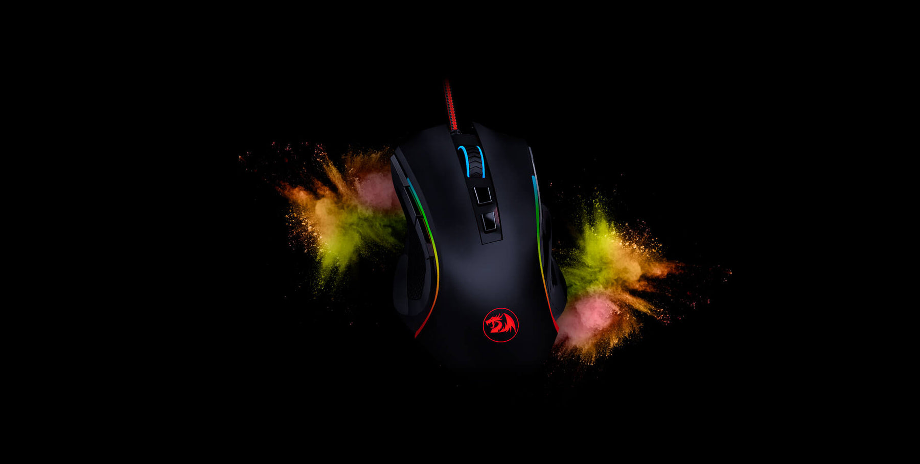 Mouse Redragon Griffin Black Edition M607 7200 DPI 7 Botones