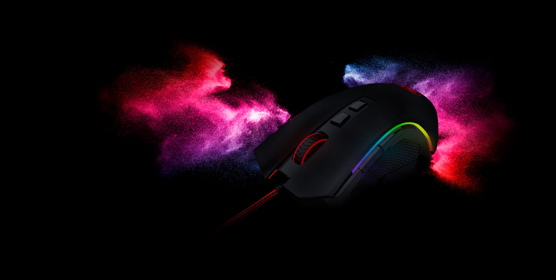 Mouse Redragon Griffin Black Edition M607 7200 DPI 7 Botones