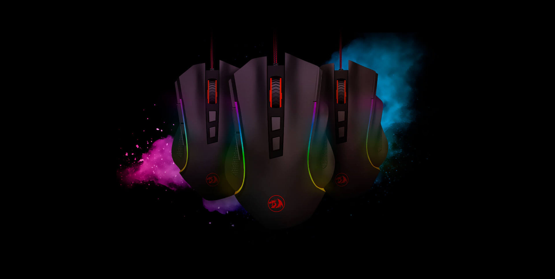 Mouse Redragon Griffin Black Edition M607 7200 DPI 7 Botones