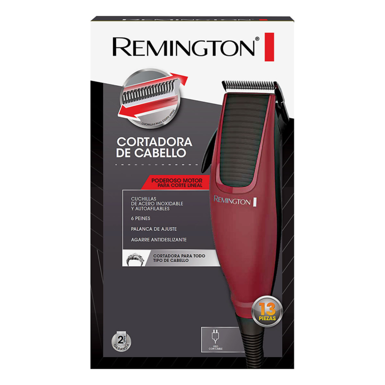 Cortadora De Cabello Remington HC1095 Autoafilable Inox.