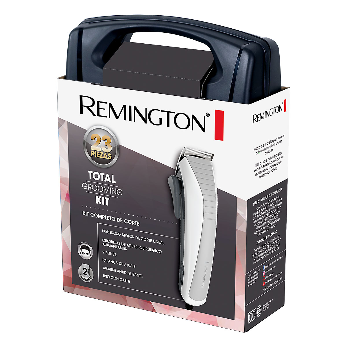 Cortadora De Cabello Remington HC06A KIT 23Pcs + Maleta