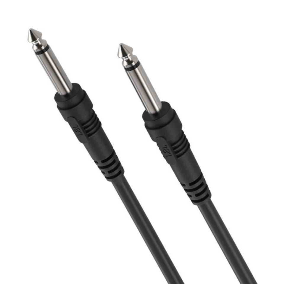 Cable De Audio 1x1 de 6.3mm a 6.3mm Macho de 3 Metros GC163