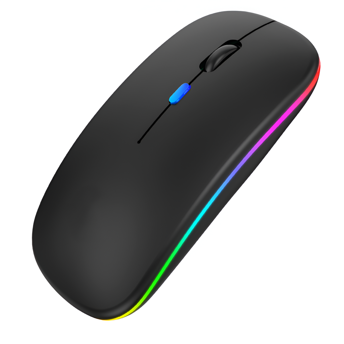 Mouse Inalámbrico Dual Bluetooth + USB 2G Recargable RGB BK