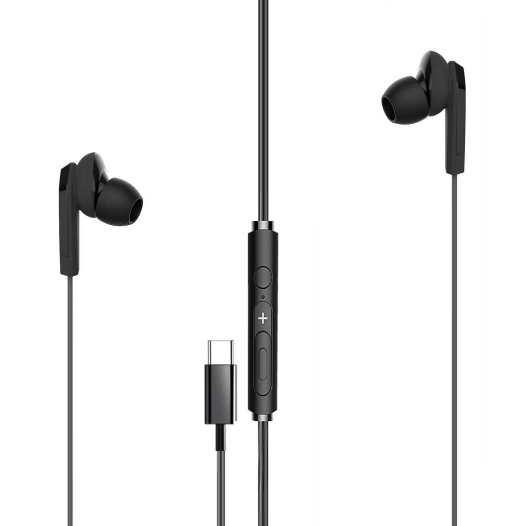 Audífonos Type-C con Manos Libre HIFI Tecmaster TM-300517 BK