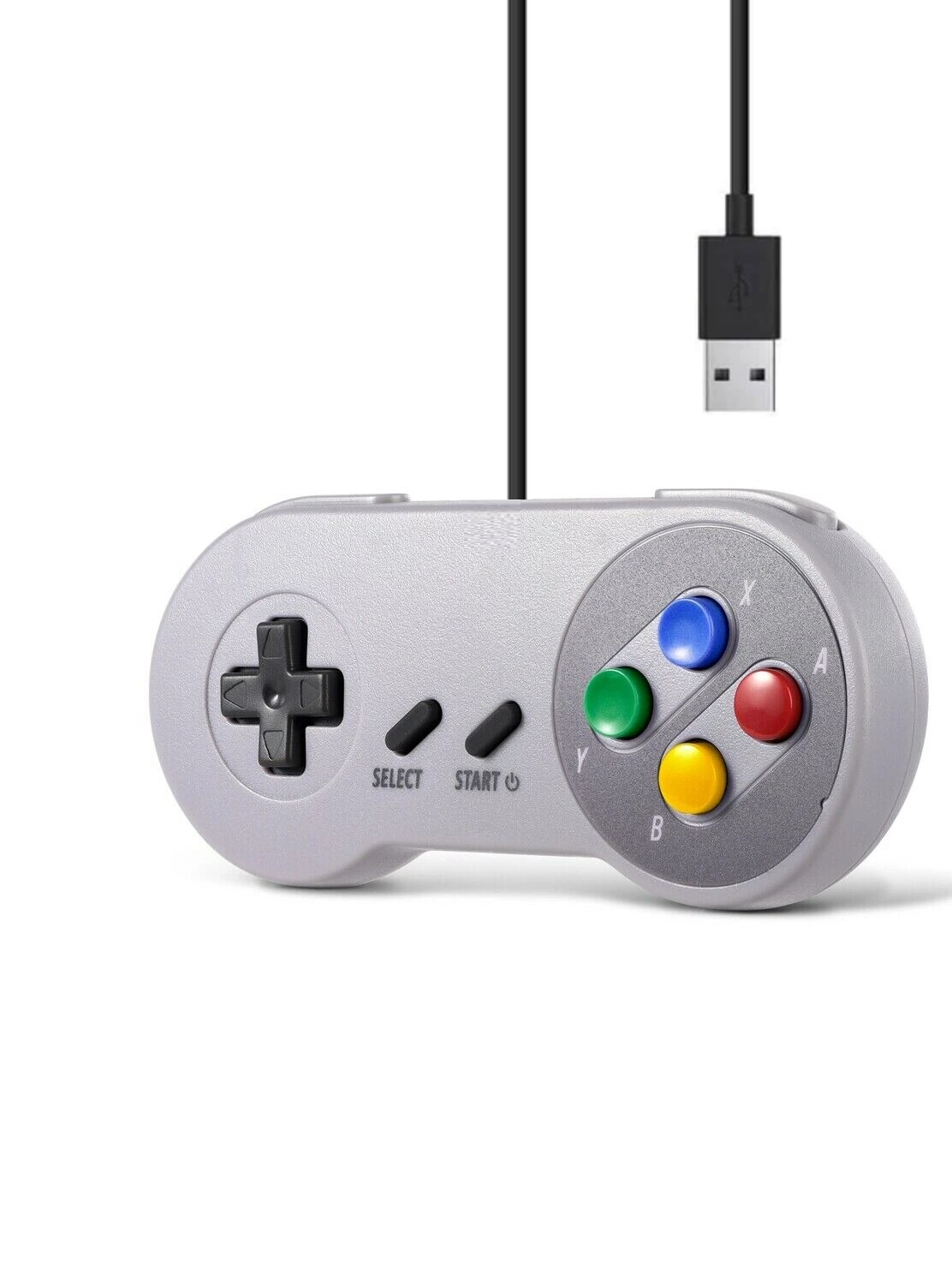 Gamepad USB Retro para Super Nintendo 8 Botones SNES DBC1009