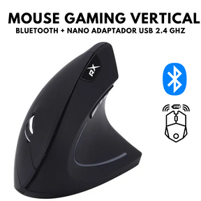 Mouse Gamer Vertical Inalámbrico Ergonómico Bluetooth RX0053