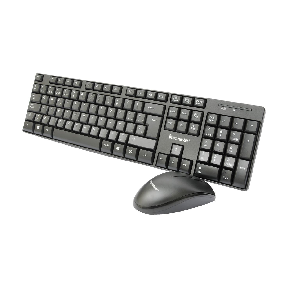 Kit Teclado y Mouse Inalambrico Tecmaster Multimedia 100512