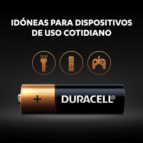 Pack 12 Pilas Duracell AAA Alcalina de Larga Duración