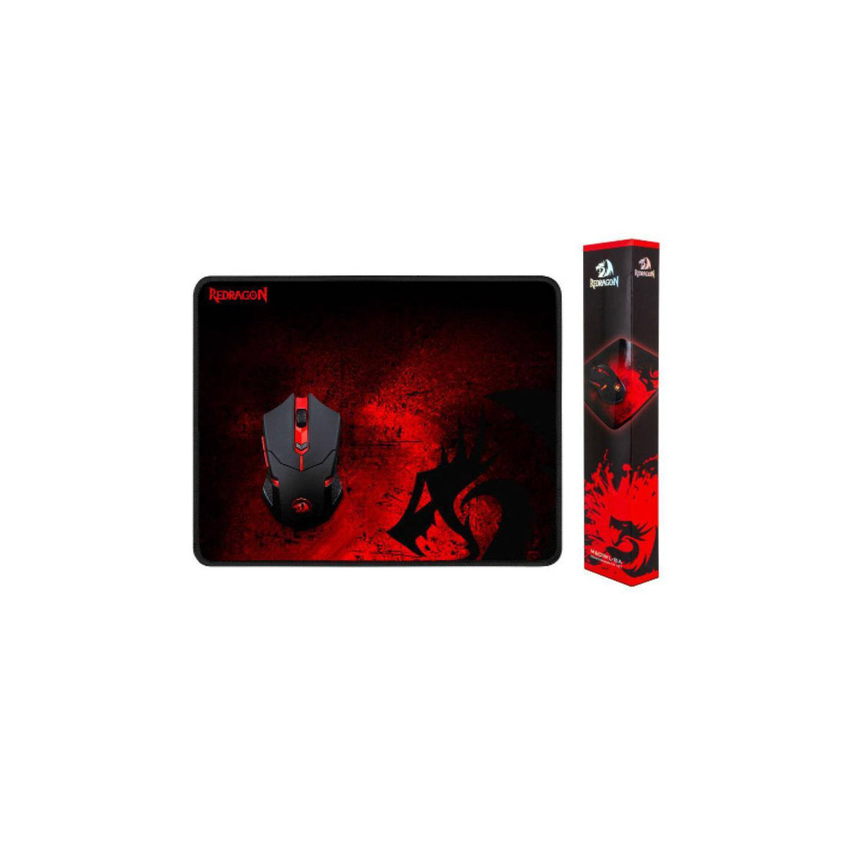 Pack Gamer Mouse Inalambrico 2.4 Ghz + Pad Redragon 33x26cm