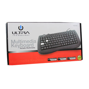 Mini Teclado USB Multimedia Ultra Compacto  K115U