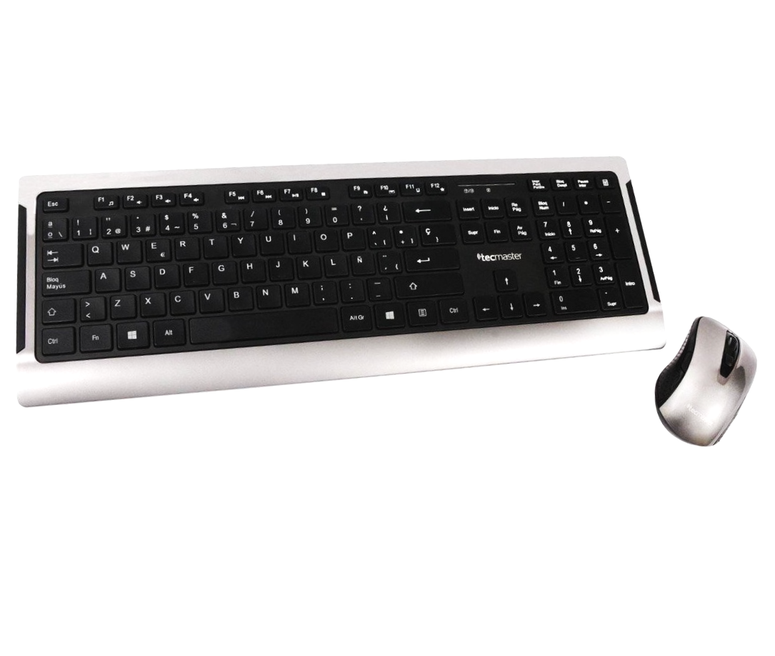 Teclado y Mouse Inalambrico Teclas Planas Tecmaster LD100