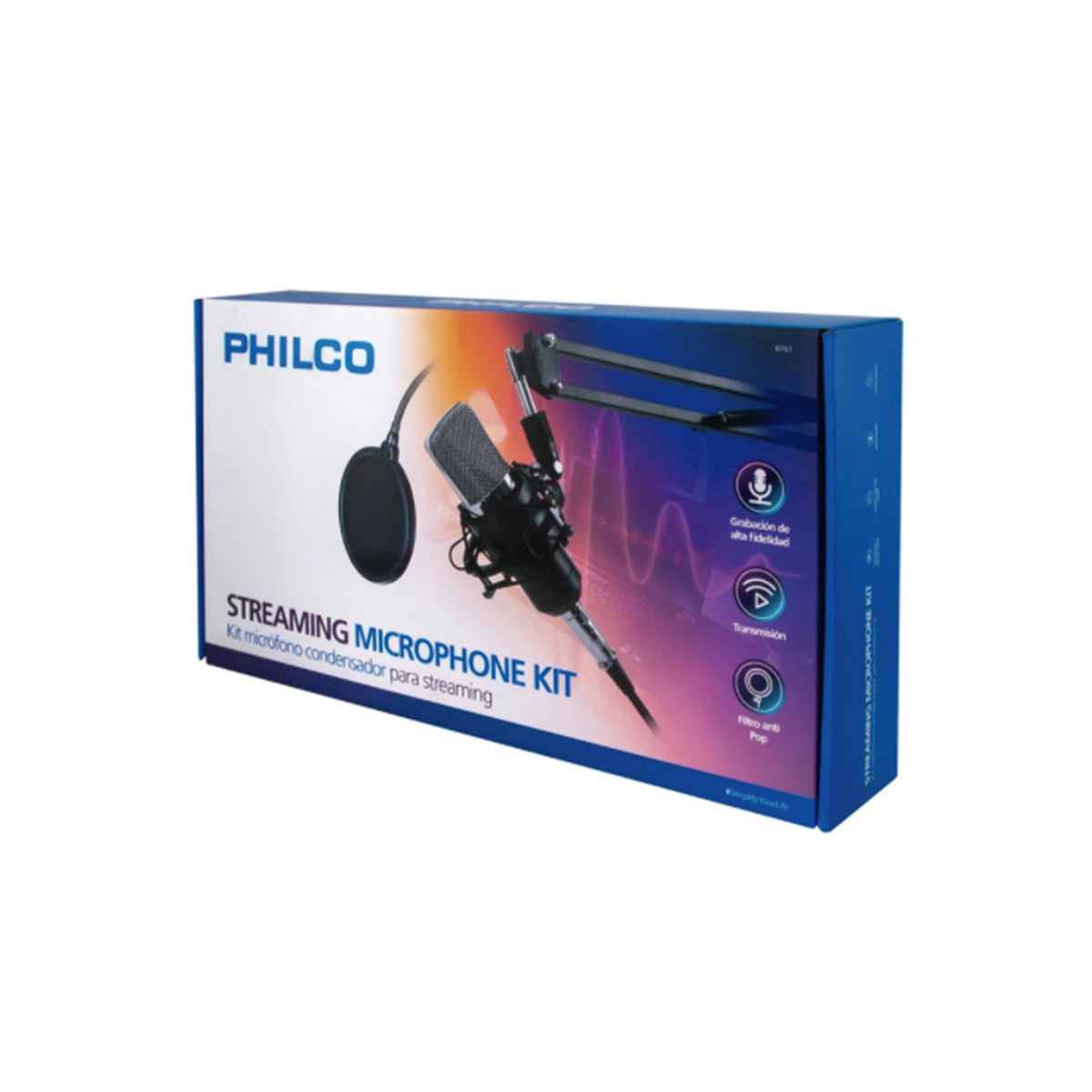 Kit Microfono Condensador De Streaming Pro Philco Kit67