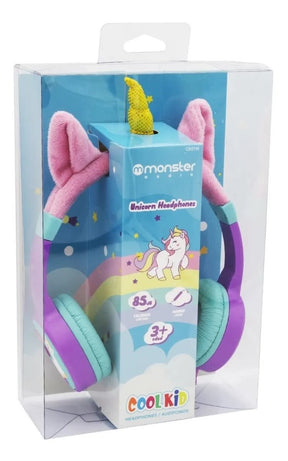 Audifonos para Niña Morados Monster Unicornio Ck01M