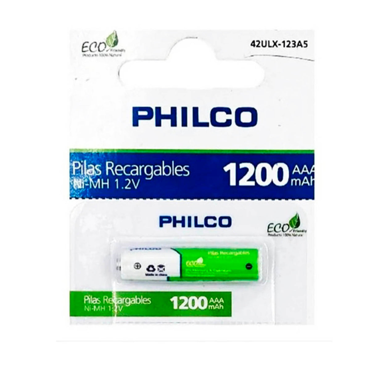 Pilas Recargables  AAA Precargadas1200 MAH Ecofriendly