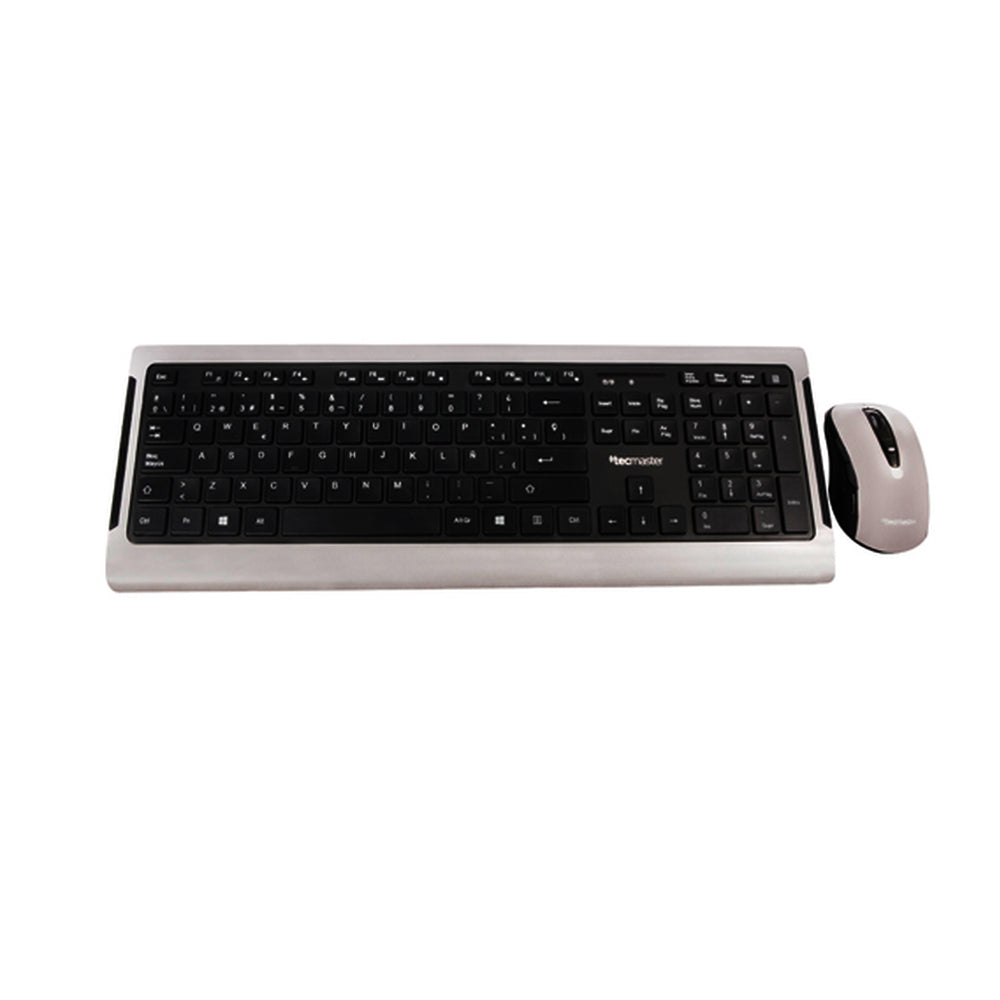 Teclado y Mouse Inalambrico Teclas Planas Tecmaster LD100