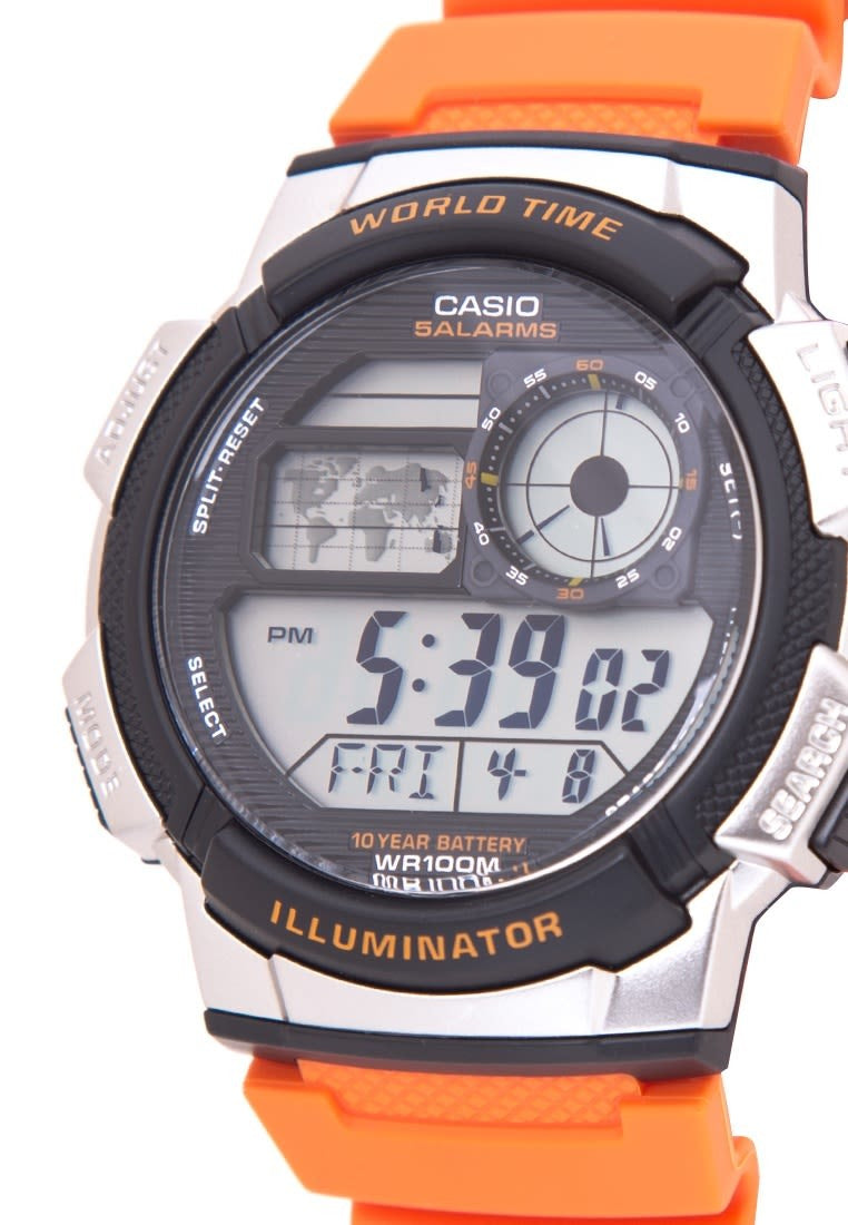 Reloj Casio Naranjo  Ae-1000W-4Bvdf