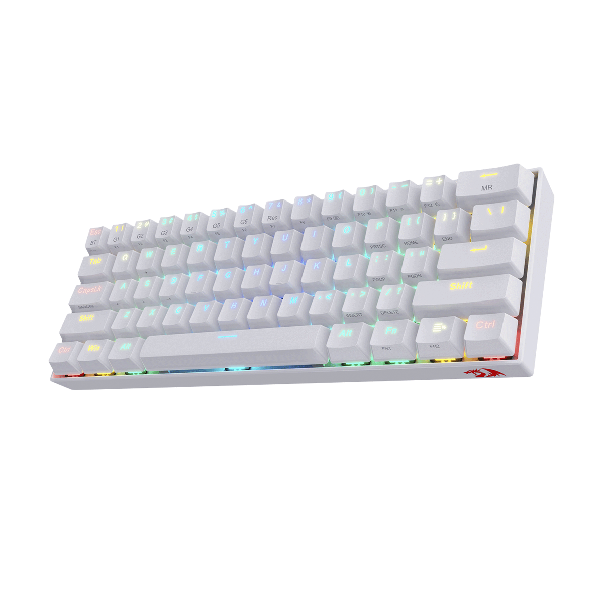 Teclado Gamer Redragon Mecanico Draconic Blanco Bluetooth K530W-Rgb