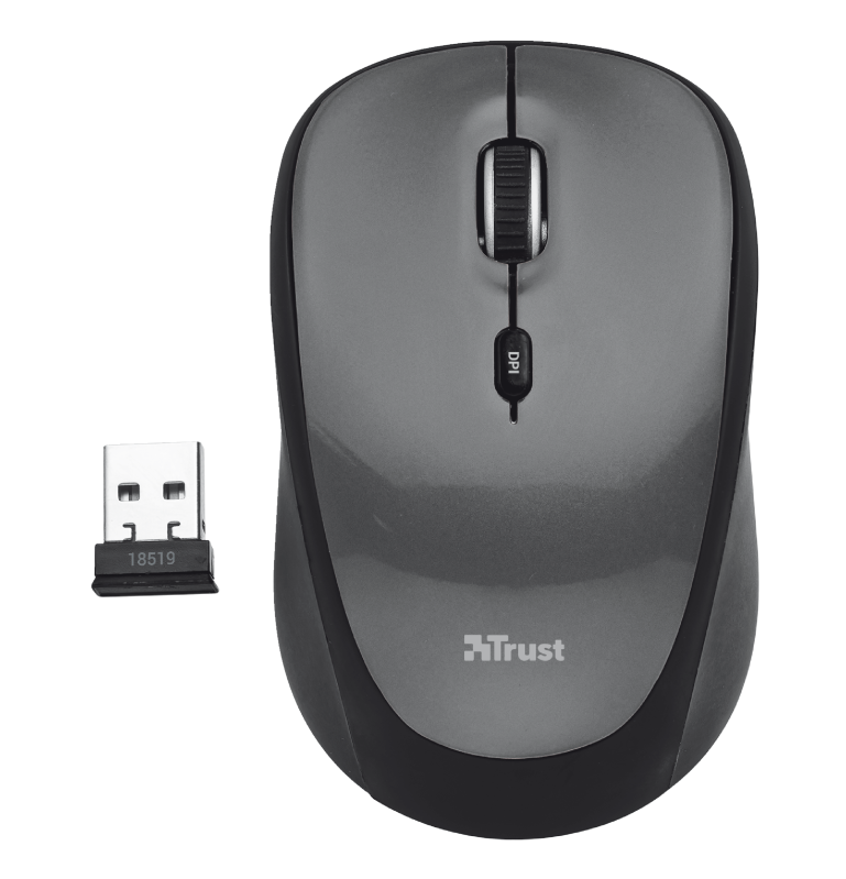 Mouse Inalambrico Trust Desktop Pro 2.4 Ghz Negro Yvi 18519