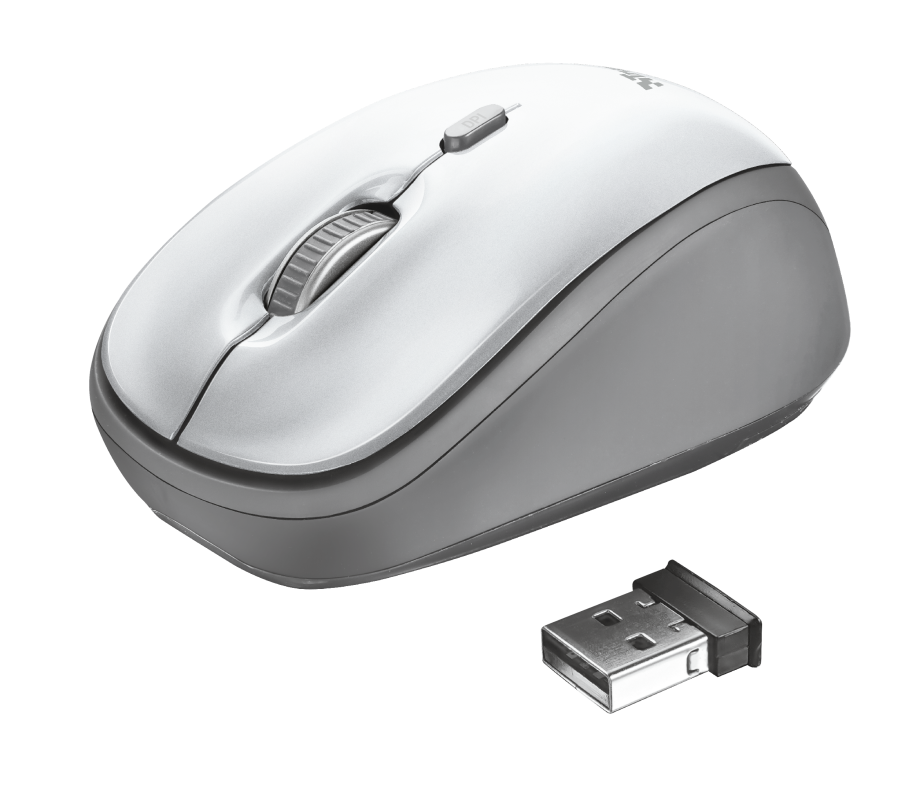 Mouse Inalambrico Trust Desktop Pro 2.4 Ghz Blanco Yvi 23386