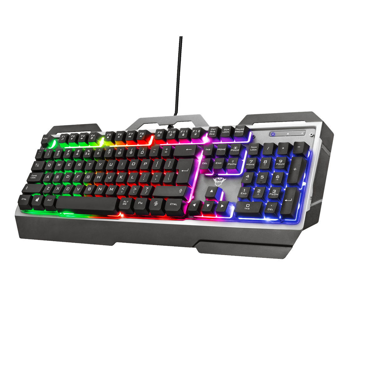 Teclado Gamer Trust Torac Gxt 856 RGB Multiplataformas Anti-Ghosting