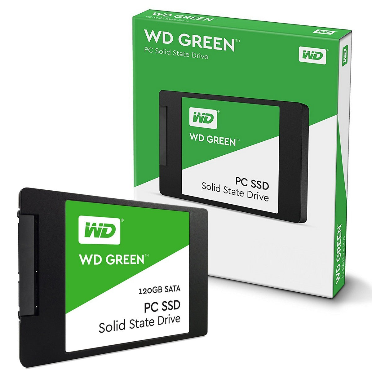 Disco de Estado Solido SSD Western Digital 120 GB Green +