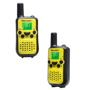 Kit Radios Walkie Talkie Tecmaster 22 Canales Amarillo