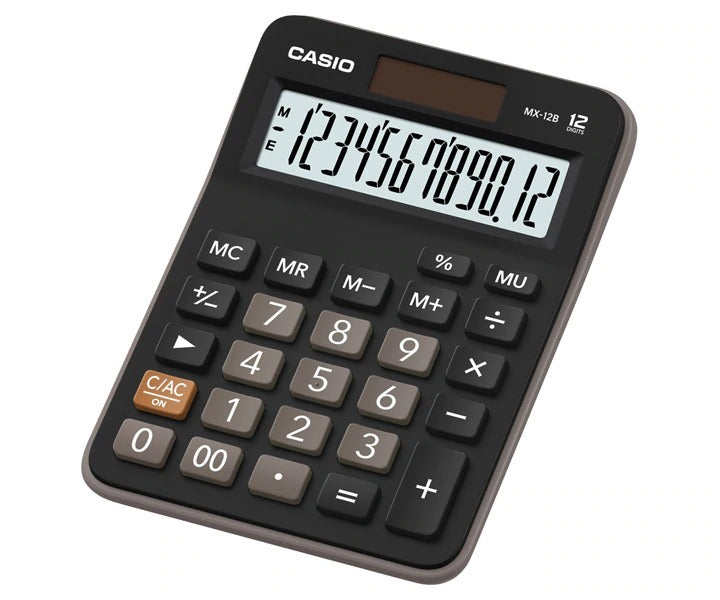 Calculadora Casio Para Comerciantes Numeros Grandes Mx-12B-Bk