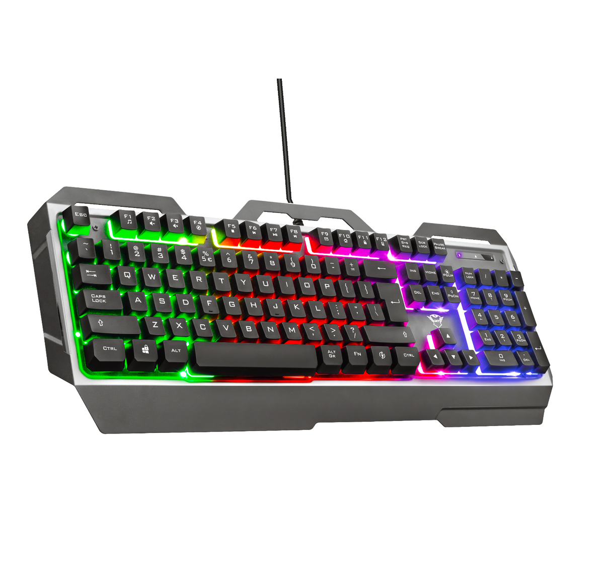 Teclado Gamer Trust Torac Gxt 856 RGB Multiplataformas Anti-Ghosting