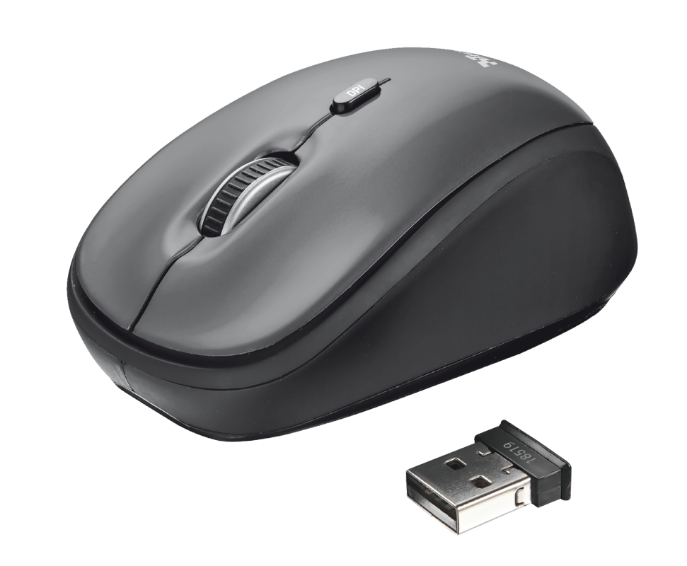 Mouse Inalambrico Trust Desktop Pro 2.4 Ghz Negro Yvi 18519