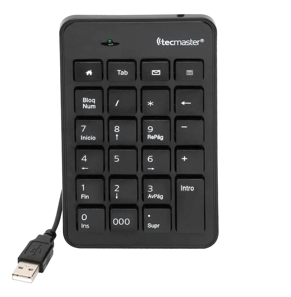 Teclado Numérico USB Profesional de Teclas Planas TM-100504