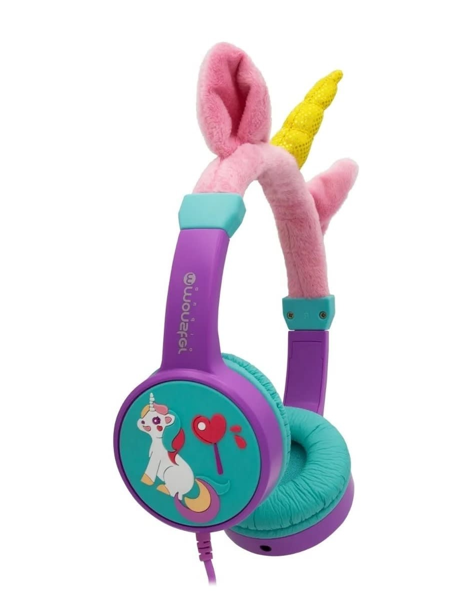 Audifonos para Niña Morados Monster Unicornio Ck01M