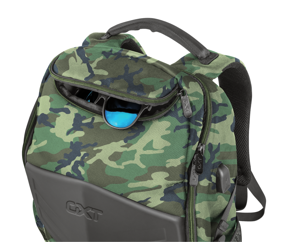 Mochila Gamer Trust Outlaw Lackpack Camo Gxt 1255