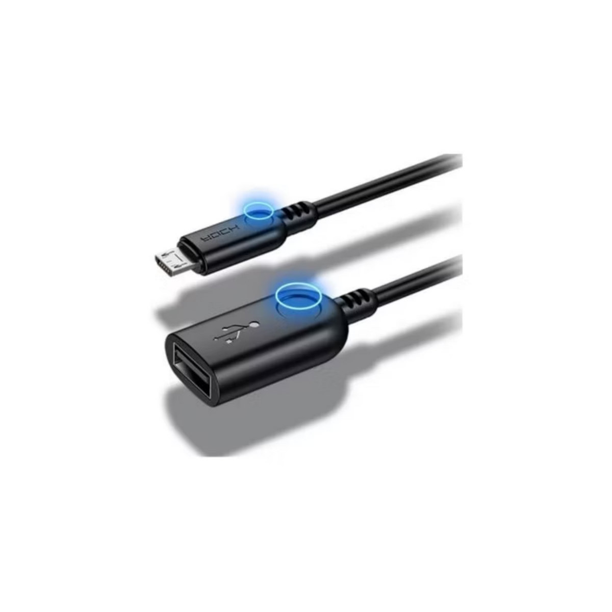 Cable De Datos OTG Micro USB A USB  Hembra 2.0 Rock Rcb0604